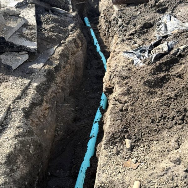 New PVC sewer line replacement in Longview, WA by Platinum Plumbing