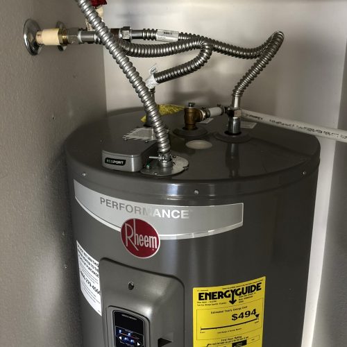 Professional hot and cold water supply connections